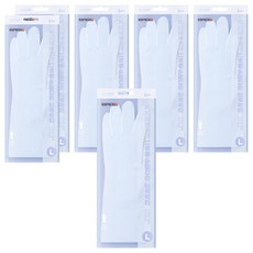 브릭글로 오브제포키친 질긴 니트릴 고무장갑 양손착용 세트, 소프트블루, 대(L), 6세트