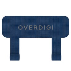 OVERDIGI 機殼掛繩片尼龍雙環 - 藍色 420D尼龍布複合材質 0.4mm超薄設計, 1個