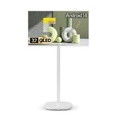 더함 CHiQ FHD QLED 화이트에디션 돌비 AI 구글 5.0 스마트TV 화이트에디션 + 삼탠바이미 스탠드 큐브 세트, 81cm(32인치), NA321QLED(TV), MSA11-241L-W(삼탠바이미), 스탠드형, 고객직접설치