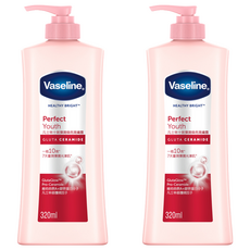 Vaseline 凡士林 十效彈潤煥亮潤膚露 320ml 深層保濕 改善暗沉 彈潤亮白, 2件