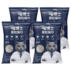 iCat 寵喵樂 喵博士 無塵澎潤土貓砂 球砂款 5L, 薰衣草, 4包