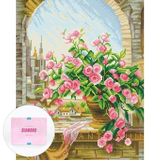 DCLARE 相框畫布型鑽石畫 DIY 套組 40 x 50 cm, 1套, 優雅