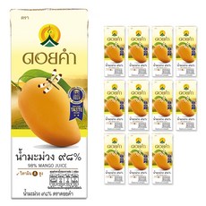 DOI KHAM 98%芒果汁, 200ml, 12入