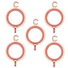 씨로이 구김제로 잡화걸이 5p, 핑크, 1세트