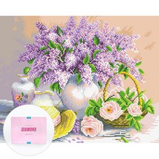 DCLARE 相框畫布型鑽石畫 DIY 套組 40 x 50 cm, 1套, 少女的夢