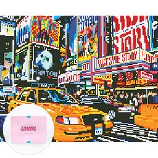 DCLARE 相框畫布型鑽石畫 DIY 套組 40 x 50 cm, 1套, 時代廣場