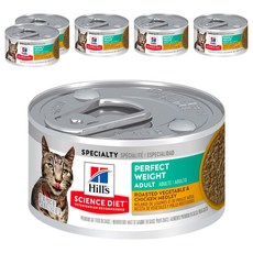 Hill's 希爾思 SCIENCE DIET 成貓 完美體重主食罐, 香烤雞肉佐時蔬, 82g, 6罐