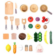 FIESTA 木製廚房切切樂玩具組, 混色