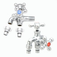 Sudoen水龍頭 多用途雙向斷水水龍頭 冷水+熱水組, 1套