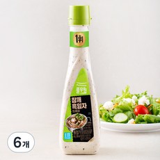 풀무원 참깨흑임자 드레싱, 495g, 6개