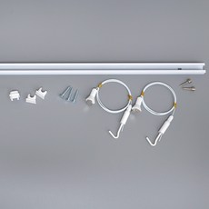 마이토우 프리미엄 레일 세트 1.0m, 화이트, 1세트