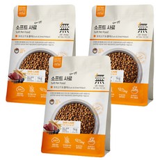 無iN 全齡犬無榖頂級狗軟飼料, 鴨肉 + 鱈魚, 1kg, 3袋