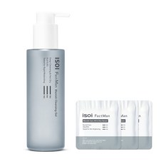 ISOI 男性零瑕疵潔面凝露 150ml+多合1精華體驗包 3入, 1組