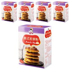 SIGNWIN 三得冠 美式煎餅粉，口感蓬鬆柔軟，甜鹹搭配皆宜, 600g, 5盒