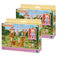 EPOCH Sylvanian Families 森林家族 Baby Sylvanian Swing 公園人物套裝, 2套