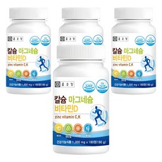종근당 칼슘 마그네슘 비타민D, 180정, 180g, 4개