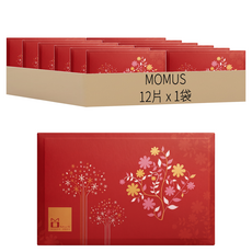 MOMUS 傳明酸極限美白面膜, 12片, 1袋