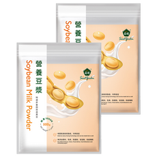 薌園 營養豆漿熟粉 純素 即食 冷熱皆宜 非基因改造黃豆, 500g, 2包