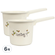 마이스타일 잎새 바가지 대 1.2L, 소프트 베이지, 6개