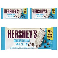 HERSHEY'S 好時 巧酥可可片, 25% More Cookies, 100g, 3片