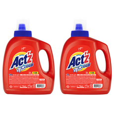액츠 파워젤 드럼용 액상세제 본품, 3L, 2개