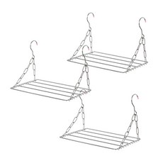 門廊洗衣衣架銀色 30 x 25 x 25cm, 3個
