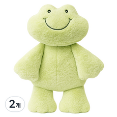 Demi Mood 積極青蛙娃娃筆袋收納包整理盒, 綠色, 2個