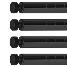 KI WISH 居家生活 75cm鐵管插管款 下管 黑色 鐵架專用1英吋竹節管, 1組