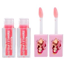 Little Bling Secret Jouju Star Goddess Twinkle 兒童唇彩 3ml, 閃爍粉紅色, 2個