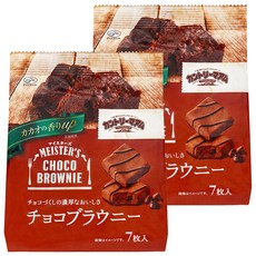 FUJIYA 不二家職人巧克力布朗尼, 7枚入, 77g, 2包