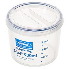 KEYWAY 聯府 名廚密封罐 LF504 5 x 4吋, 900ml, 1個