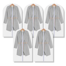 Mashatu 防水防塵透明衣物防塵套 60 x 100 cm, 1套, 5入