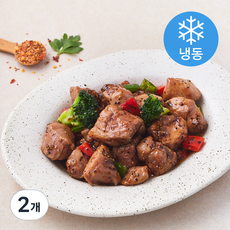 쿡솜씨 페퍼갈릭 폭찹 스테이크 밀키트 (냉동), 320g, 2개