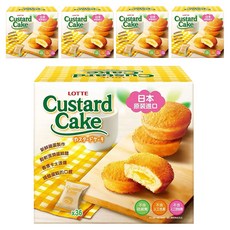 LOTTE 樂天 Custard 蛋黃派 卡士達派, 972g, 5盒