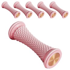 라사노 발바닥 지압기 풋 롤러 종아리 마사지기, 6개, 핑크