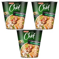 MAMEE Chef 香菇辣雞風味杯麵 62公克, 3入