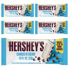HERSHEY'S 好時 巧酥可可片, 25% More Cookies, 100g, 5片