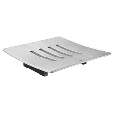 ZACK 拉絲肥皂架, 銀色, 1個