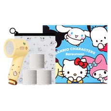 Bareun Soo 三麗鷗明星 旅行用迷你過濾蓮蓬頭 布丁狗 + 一般型濾心 3入組, 1套, 奶油黃色