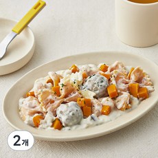 정미경키친 킨더가든 우리아이 수제미트볼 크림파스타, 240g, 2개