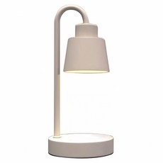 理享家 融蠟燈/暖燭燈/香氛蠟燭專用燈台/小型蠟燭燈 + 鹵素燈泡 2個 Mini款 可調光,珍珠白, 1組