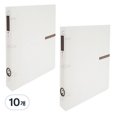 ECO Chungwoon 彩色芯片 3孔 D型環活頁夾 3cm A4, 透明, 10個