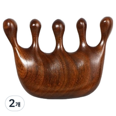 Baummiru 迷你刮痧板 10 x 6 cm, 2個, 棕色絲綢