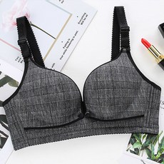 格紋素色胸罩
