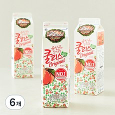 소와나무 쿨피스 복숭아, 930ml, 6개
