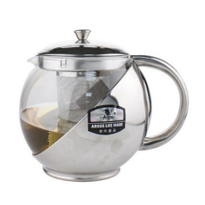 Argus 雅緻保健壺 小 - 優質不鏽鋼玻璃濾茶壺, 700ml, 1個