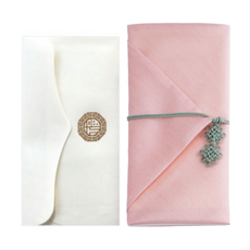 Leumie 現金禮金信封 3件組, 蜜桃杏色, 1套