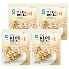 청정원 맛있는 밥 엔 해물 후리가케, 24g, 4개