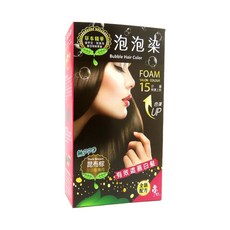 Moon17 夢17 草本泡泡染髮乳 (第一劑、第二劑) ，有效遮蓋白髮, 昆布棕, 1盒