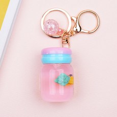 Merciband 水果牛奶鑰匙圈, 粉色（菠蘿）, 1個